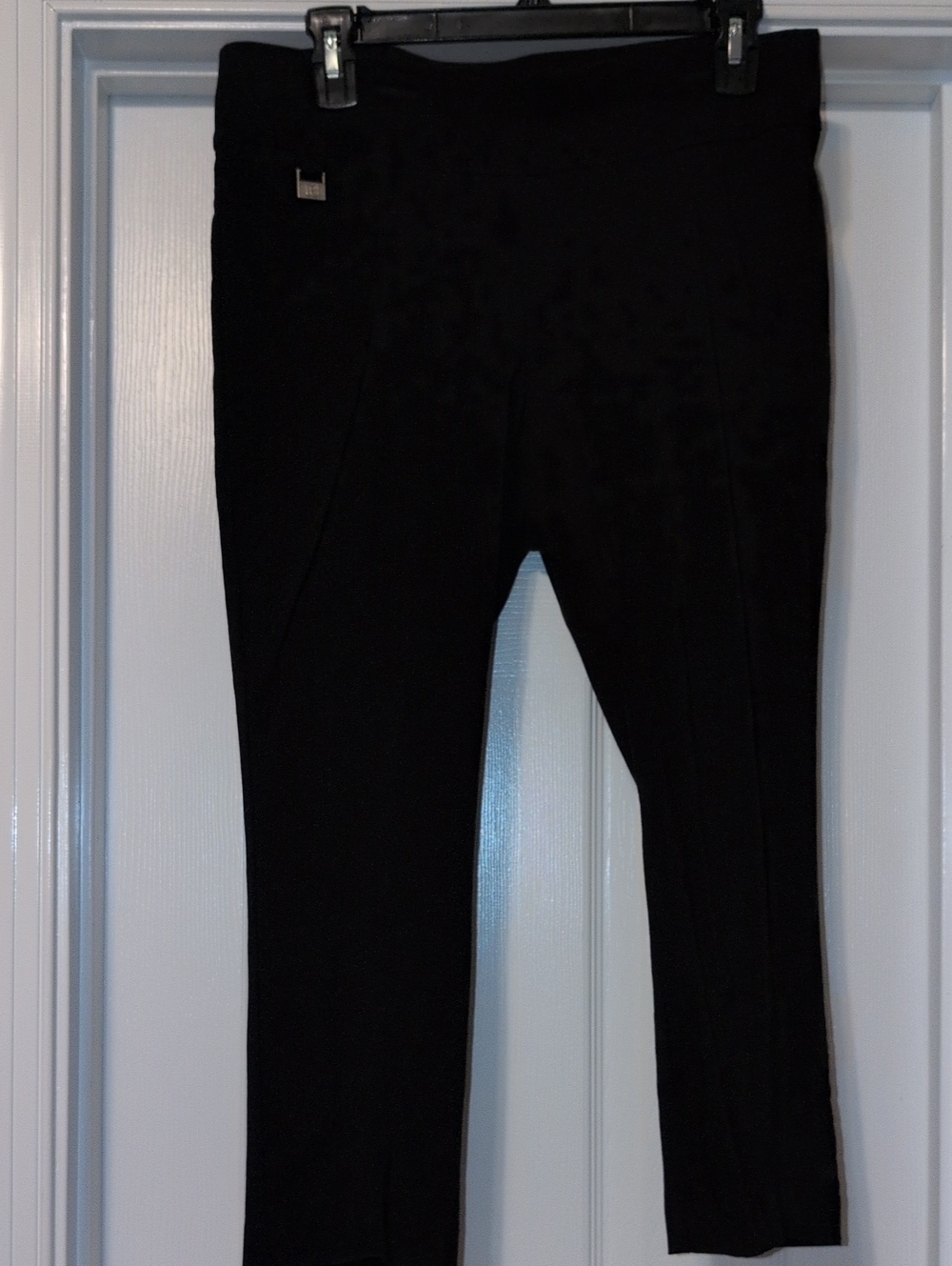 Rafaella Black Ponte Knit Ankle Pants